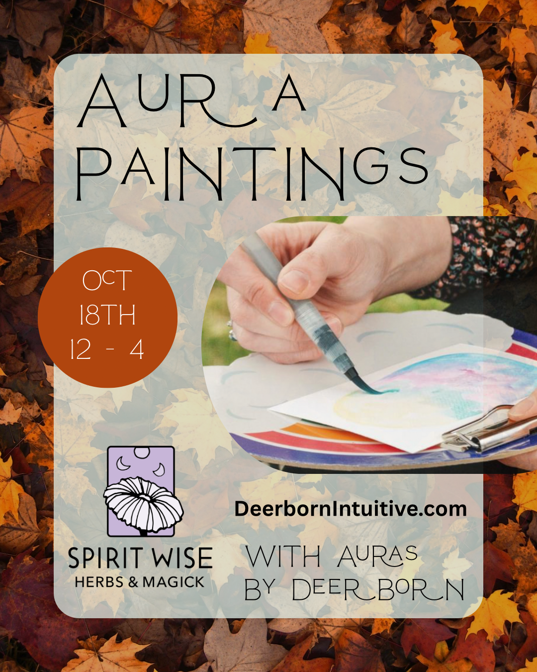 Aura Paintings at Spirit Wise Herbs & Magick