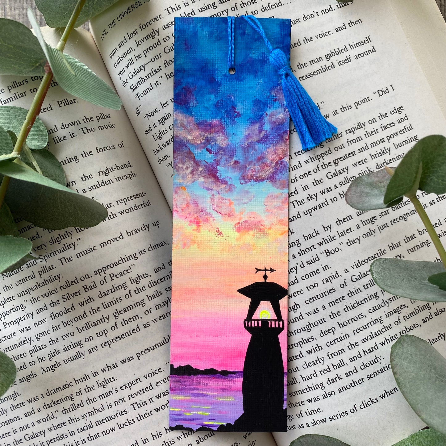 Lighthouse Sunset Bookmark