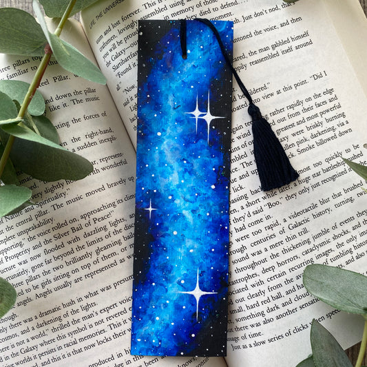 Blue Nebula Bookmark