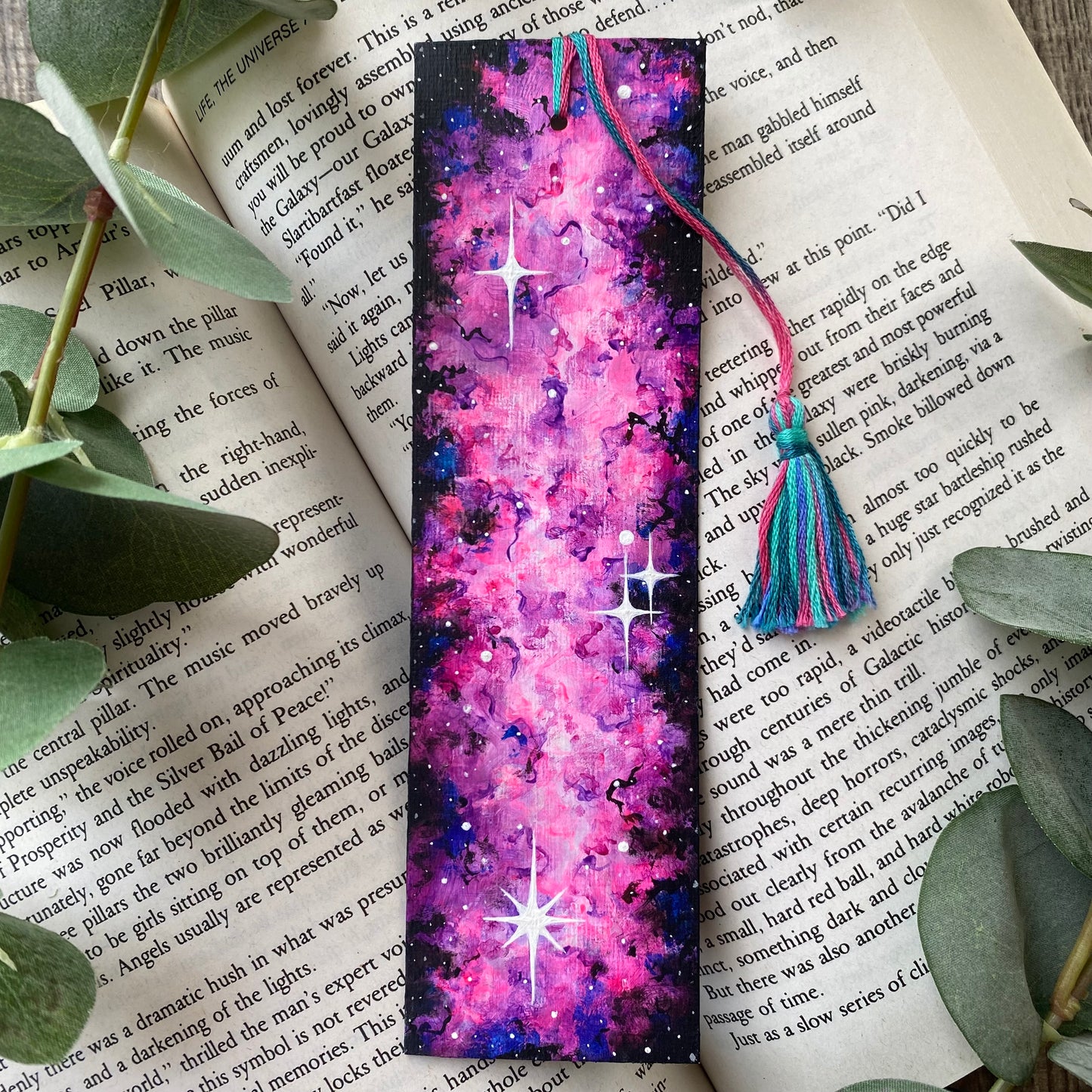 Magenta Nebula Bookmark