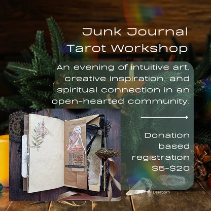 Junk Journal Tarot Workshop at Moon Lady Plants Dec 21