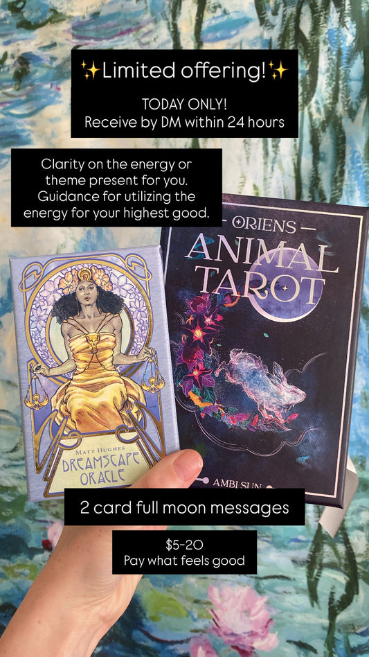 Full Moon 2 Card Special 10/6/25