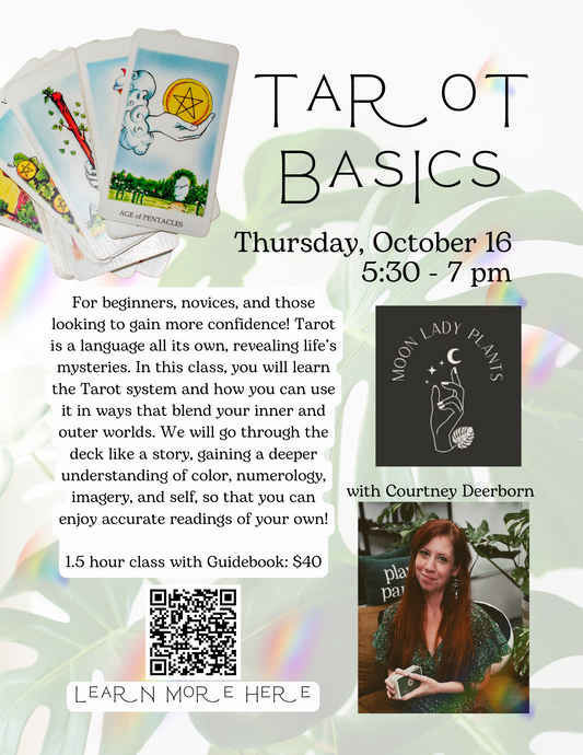 Tarot Basics Class (in person at Moon Lady Plants)