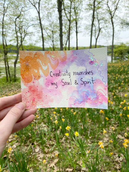 Reiki-Infused Affirmation Art Card