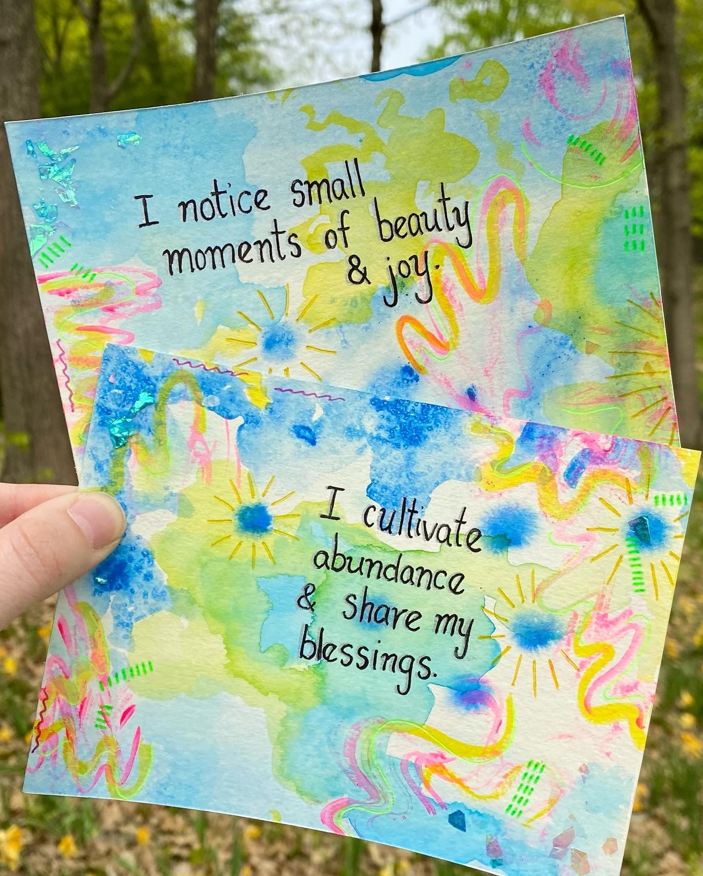 Reiki-Infused Affirmation Art Card