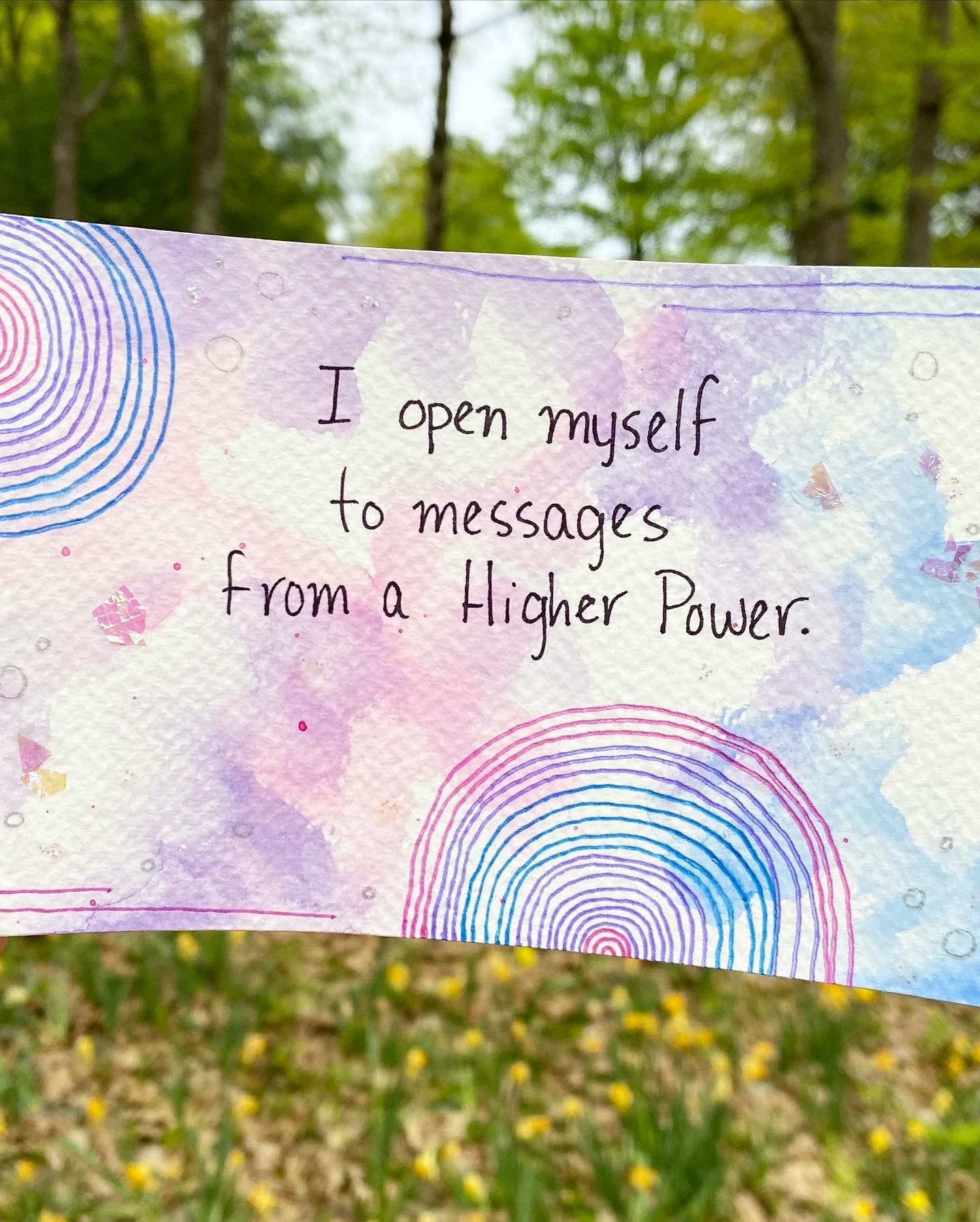 Reiki-Infused Affirmation Art Card