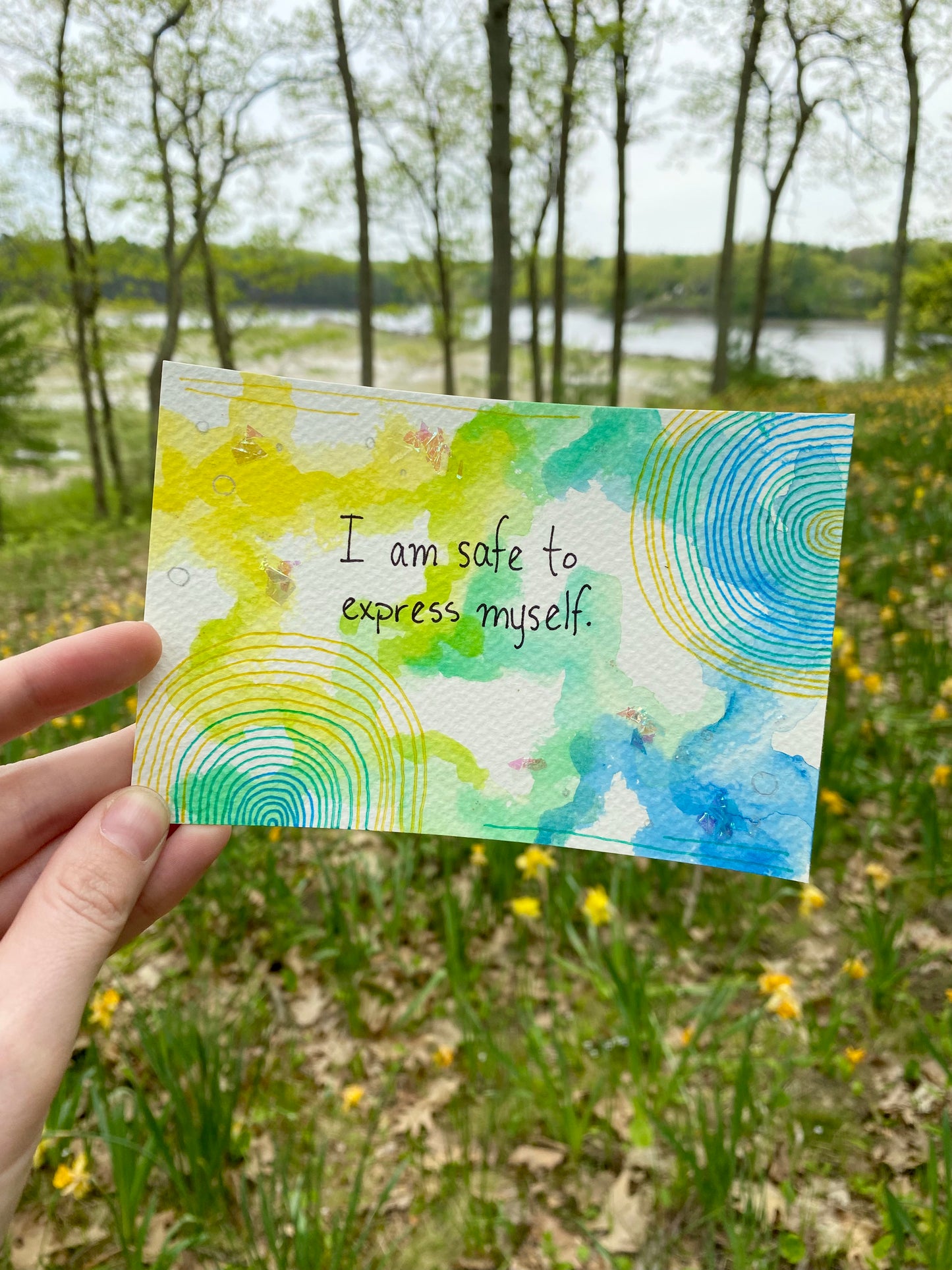 Reiki-Infused Affirmation Art Card