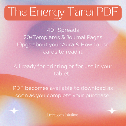 The Complete Energy Tarot Journal PDF Printable 45 pages