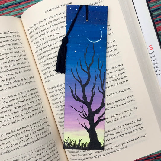 Crescent Moon Twilight Bookmark