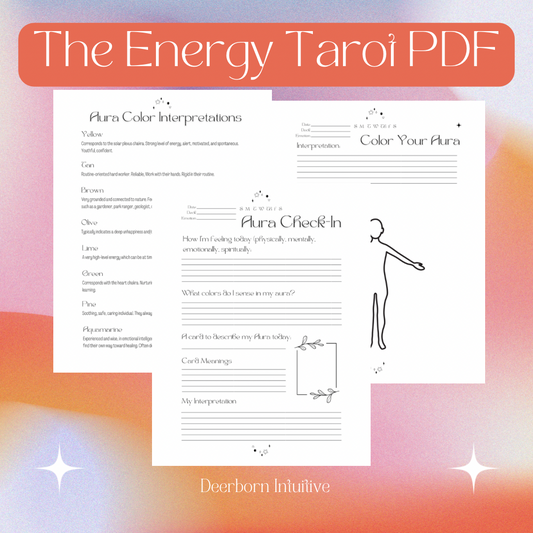 The Complete Energy Tarot Journal PDF Printable 45 pages