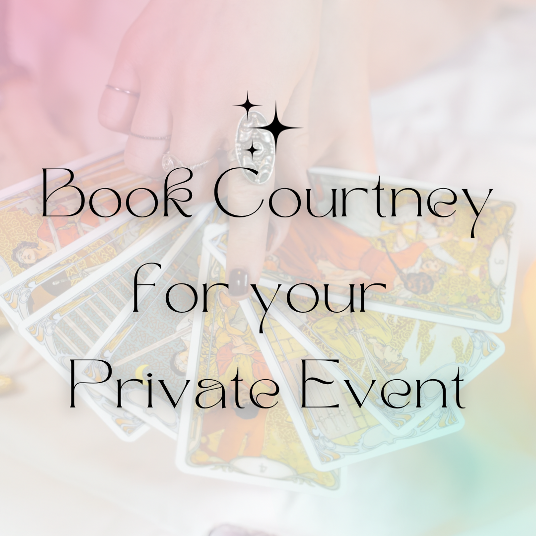 Book Courtney for an Event! Not sold out, read for info!