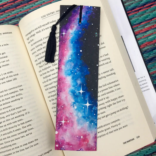 Celestial Pink & Blue Bookmark